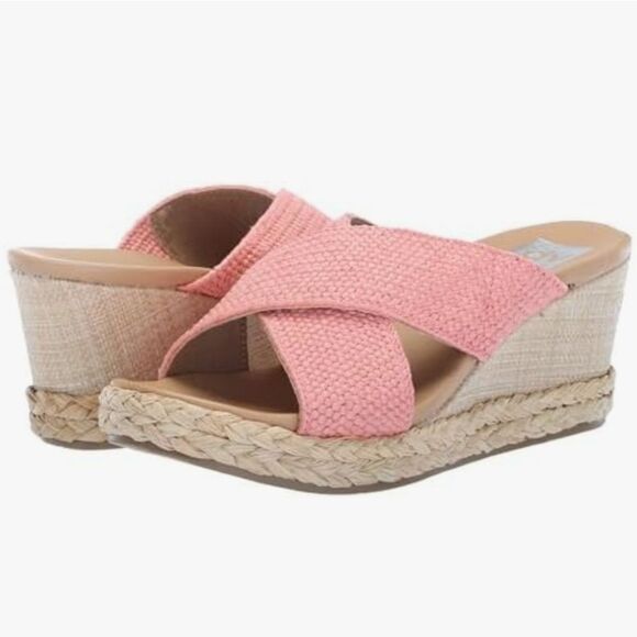 BRAND NEW DV BY DOLCE VITA WOMEN'S ERIAL CRISS-CROSS CORK WEDGE SANDALS - Picture 1 of 16